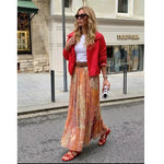 Printed Maxi Skirt with High Waist – product detail view 4