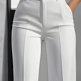Tailored Straight-Cut Pants