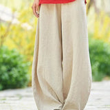 Cotton Wide Leg Pants