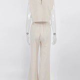 Solène Relaxed Linen Pant Set