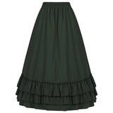 Tiered Ruffle Maxi Skirt with High Waist – product detail view 3