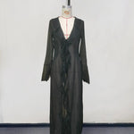 Indie Flattering Ruffle V-Neck Beach Cover-Up – product detail view 4