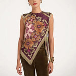 Selene Elegant Floral Tassel-Detail Blouse – primary product view