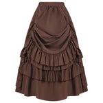 Tiered Ruffle Maxi Skirt with High Waist – alternate product view
