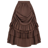 Tiered Ruffle Maxi Skirt with High Waist – alternate product view