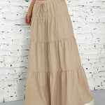 Panelled Maxi Skirt with Adjustable Straps – product detail view 7