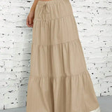 Panelled Maxi Skirt with Adjustable Straps – product detail view 7