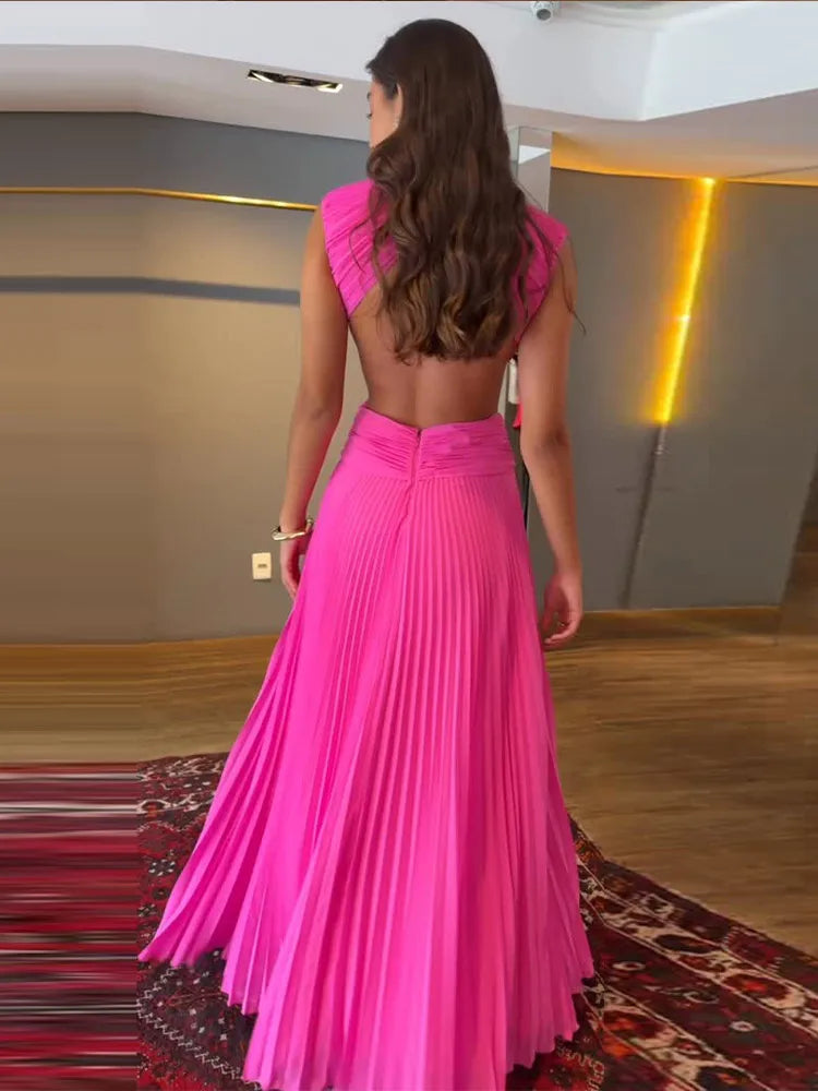 Vera Flattering Strapless Open-Back Beach Cover-Up – alternate product view