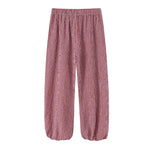 Checked Lantern Trousers with Drawstring Waist – product detail view 3