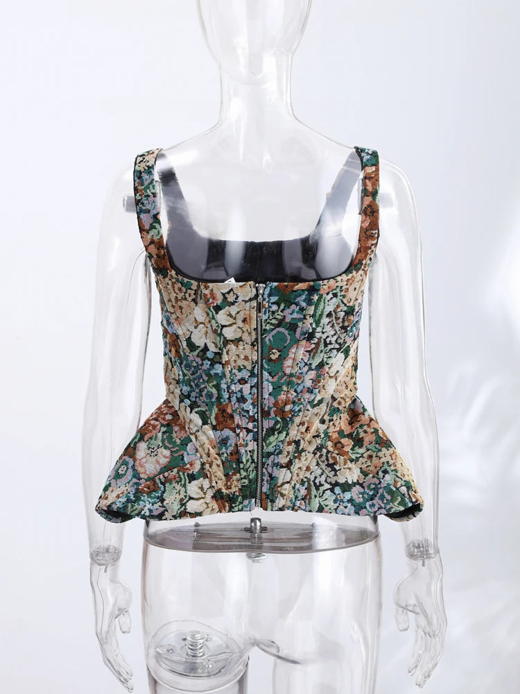 Haven Elegant Floral Open-Back Top – product detail view 4
