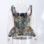 Haven Elegant Floral Open-Back Top – product detail view 4