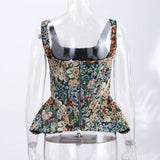 Haven Elegant Floral Open-Back Top – product detail view 4