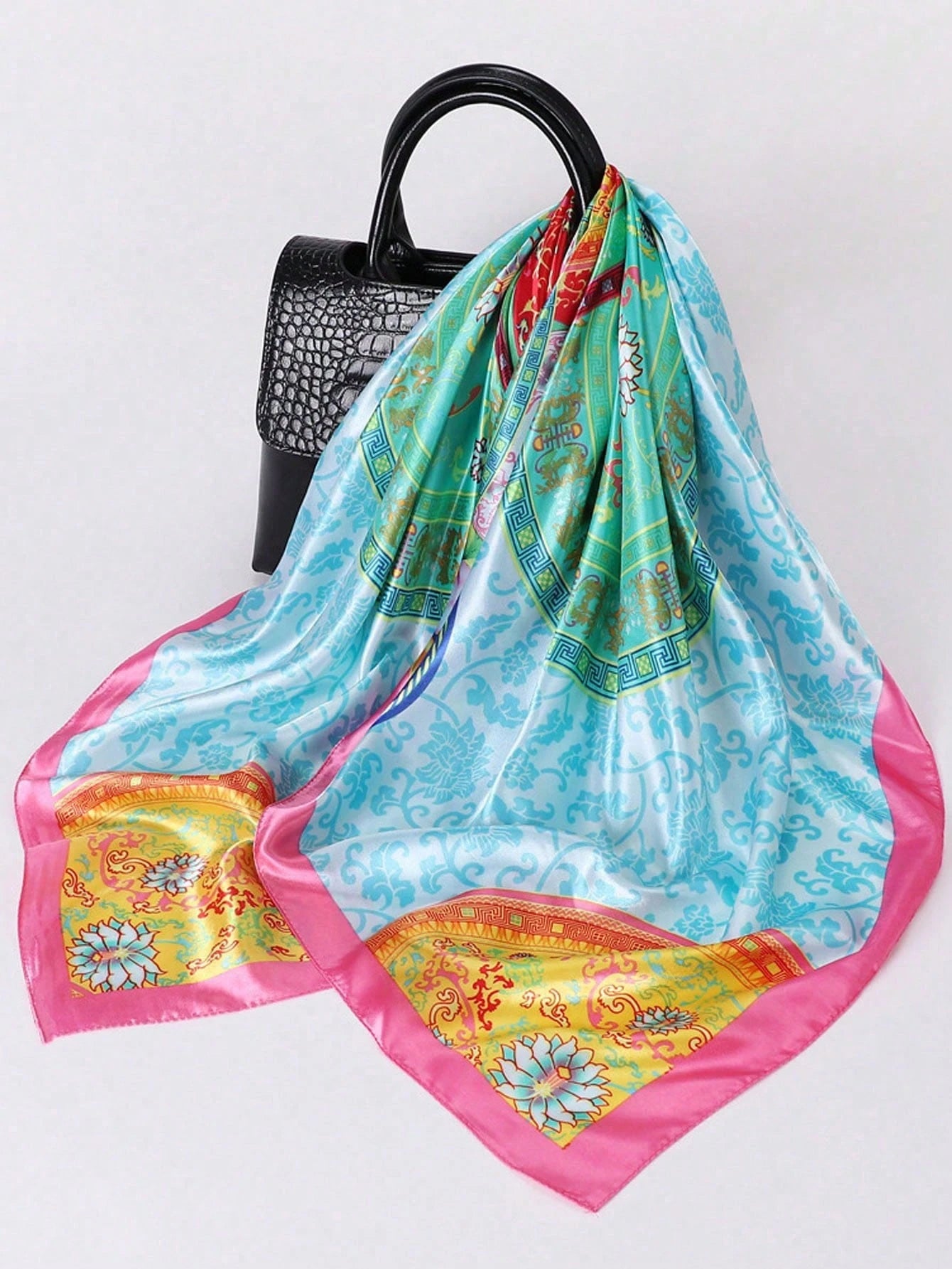 Tessa Lightweight Satin Beach Sarong – alternate product view