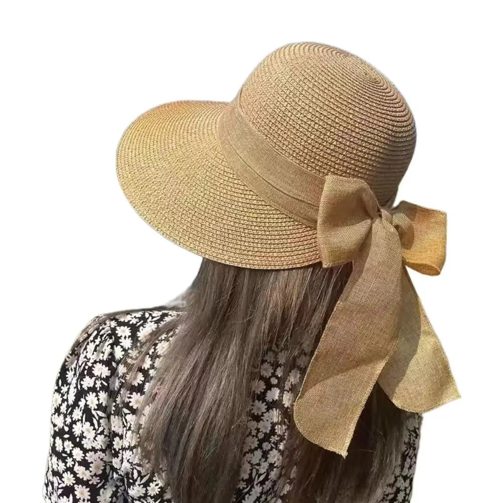 Kira Versatile Bow-Detail Straw Sun Hat – product detail view 2
