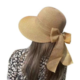 Kira Versatile Bow-Detail Straw Sun Hat – product detail view 2
