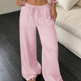 Pleated Wide Leg Trousers with High Waist – product detail view 10