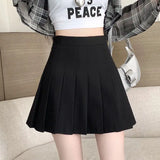 Pleated Skater Mini Skirt