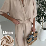 Vale Relaxed Linen Trouser Set – product detail view 7