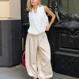 Cotton Lantern Trousers with Wide Leg – product detail view 3