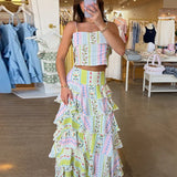 Harper Contemporary Floral Ruffle Skirt Set – primary product view