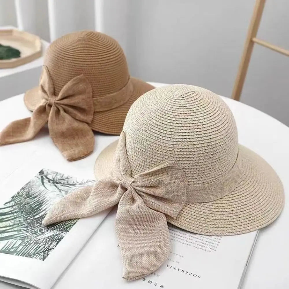 Kira Versatile Bow-Detail Straw Sun Hat – alternate product view
