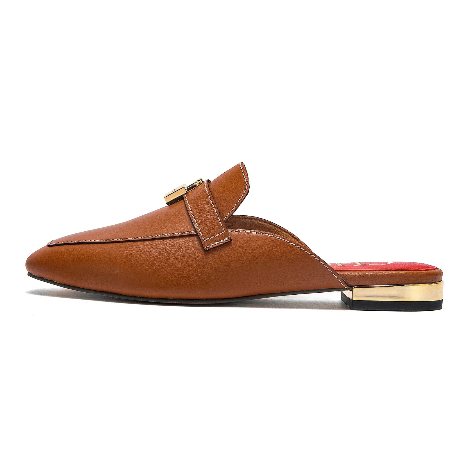 Calypso Classic Round-Toe Flat Mules – product detail view 2
