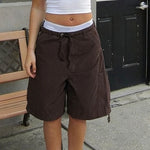 Relaxed Cargo Denim Shorts with Low Rise – product detail view 5