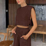 Solène Relaxed Linen Pant Set