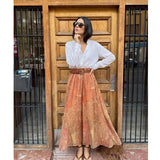 Printed Maxi Skirt with High Waist – product detail view 3