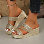 Joelle Comfortable Floral Platform Sandals – primary product view