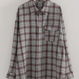 Maple Oversized Plaid Long-Sleeve Shirt