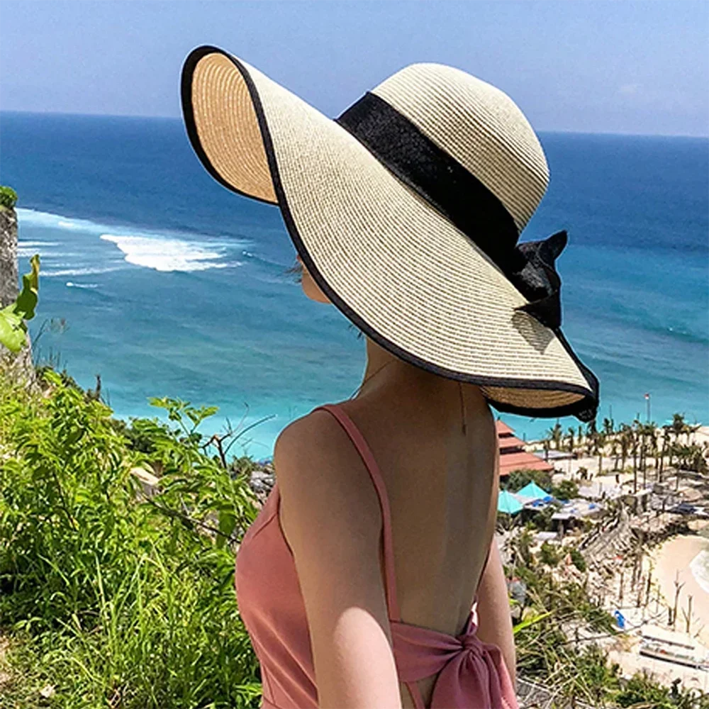 Maeve Versatile Bow-Detail Straw Sun Hat – alternate product view