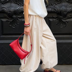 Cotton Lantern Trousers with Wide Leg – product detail view 7