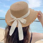 Lola Versatile Bow-Detail Straw Sun Hat – product detail view 1