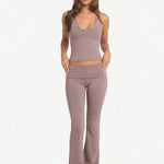 Poppy Contemporary Foldable Two-Piece Trouser Set – primary product view