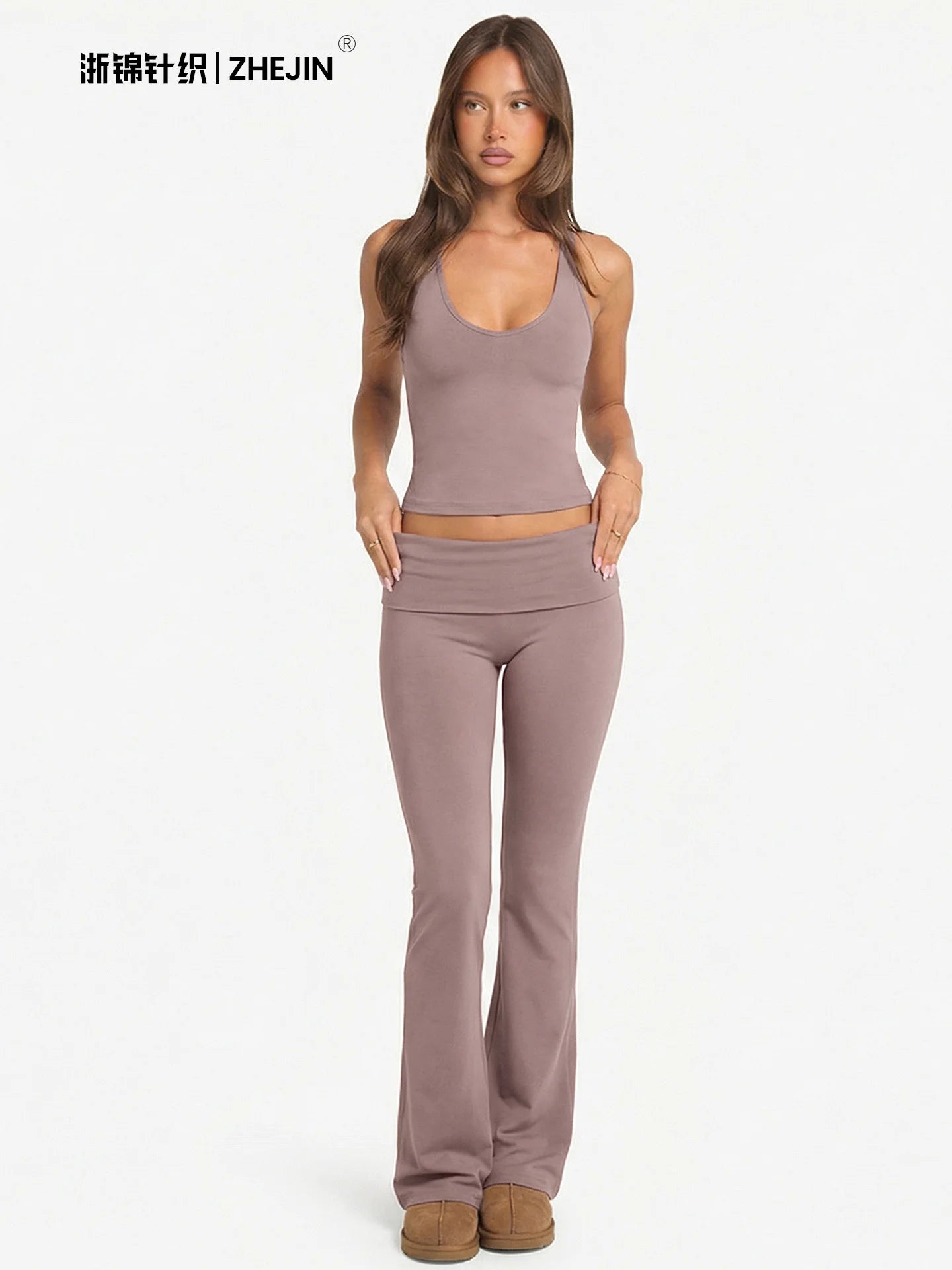 Poppy Contemporary Foldable Two-Piece Trouser Set – primary product view