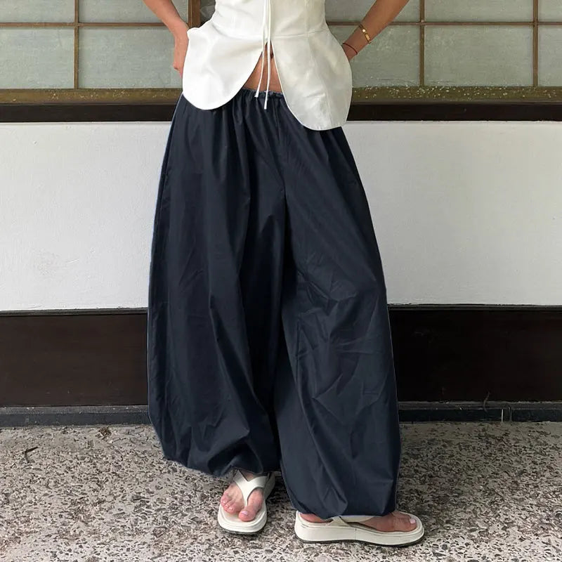 Cotton Bloomer Trousers with High Waist – product detail view 6