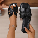 Harlow Comfortable Open-Toe Flat Sandals – primary product view