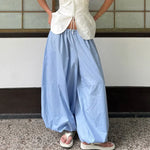 Cotton Bloomer Trousers with High Waist – alternate product view