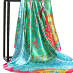 Tessa Lightweight Satin Beach Sarong – product detail view 1