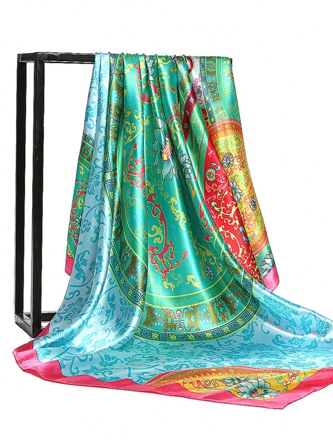 Tessa Lightweight Satin Beach Sarong – product detail view 1