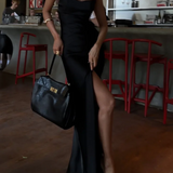 Satin Corset Mini Dress with Lace Panels