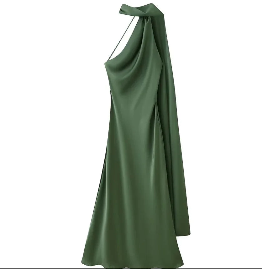 Nora Elegant Open-Back Satin Maxi Dress – product detail view 13