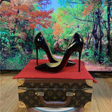 Black Patent Stiletto Heels