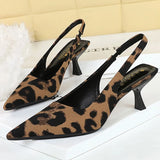 Black Kitten Heels with Cut Out Detail