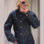 Nell Contemporary High-Waist Denim Trouser Set – product detail view 2