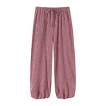 Checked Lantern Trousers with Drawstring Waist – product detail view 11