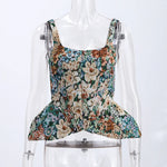 Haven Elegant Floral Open-Back Top – product detail view 3
