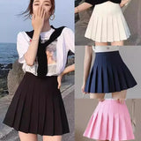 Pleated Skater Mini Skirt