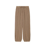 Checked Lantern Trousers with Drawstring Waist – product detail view 9
